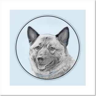 Norwegian Elkhound Posters and Art